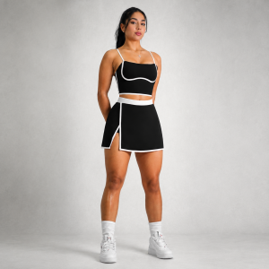 Women’s Black Sleeveless Tennis Dress