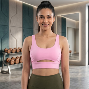 Poly Spandex Stretch Sports Bra | LMWCT-3